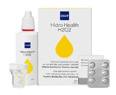 Hidro Health H2 O2 Peroxido con Vitamina B2 60 ml +6 Comprimidos  Disop 